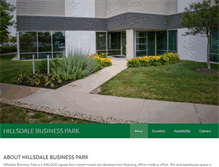 Tablet Screenshot of hillsdalebizpark.com